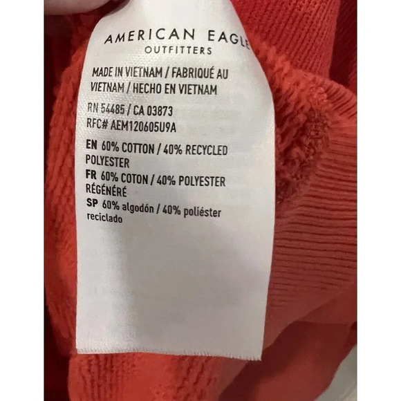 AMERICAN EAGLE “This Feels Seriously Lived In” relaxed crewneck sweatshirt sz XL - Picture 7 of 8